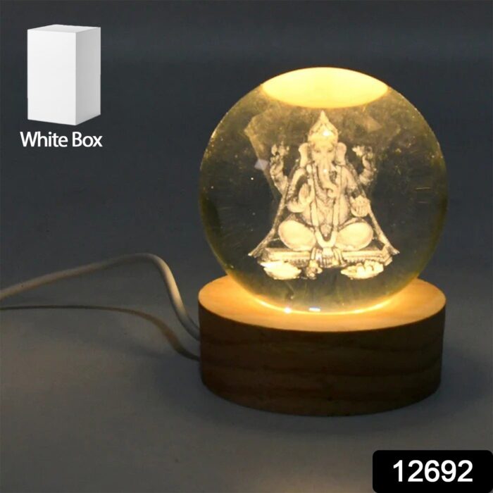3D Crystal Ball lamps for Bedroom 3D Lamps for Home Decoration 3D Crystal Ball Night Light Gifts for Women Gifts for Men Room Decor Items for Bedroom for Friend and Family (1 Pc) - Image 2
