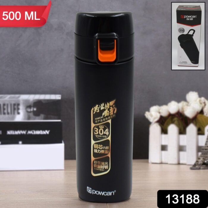 Double Walled Vacuum Flask Stainless Steel Water Bottle (500 ML) - Image 2