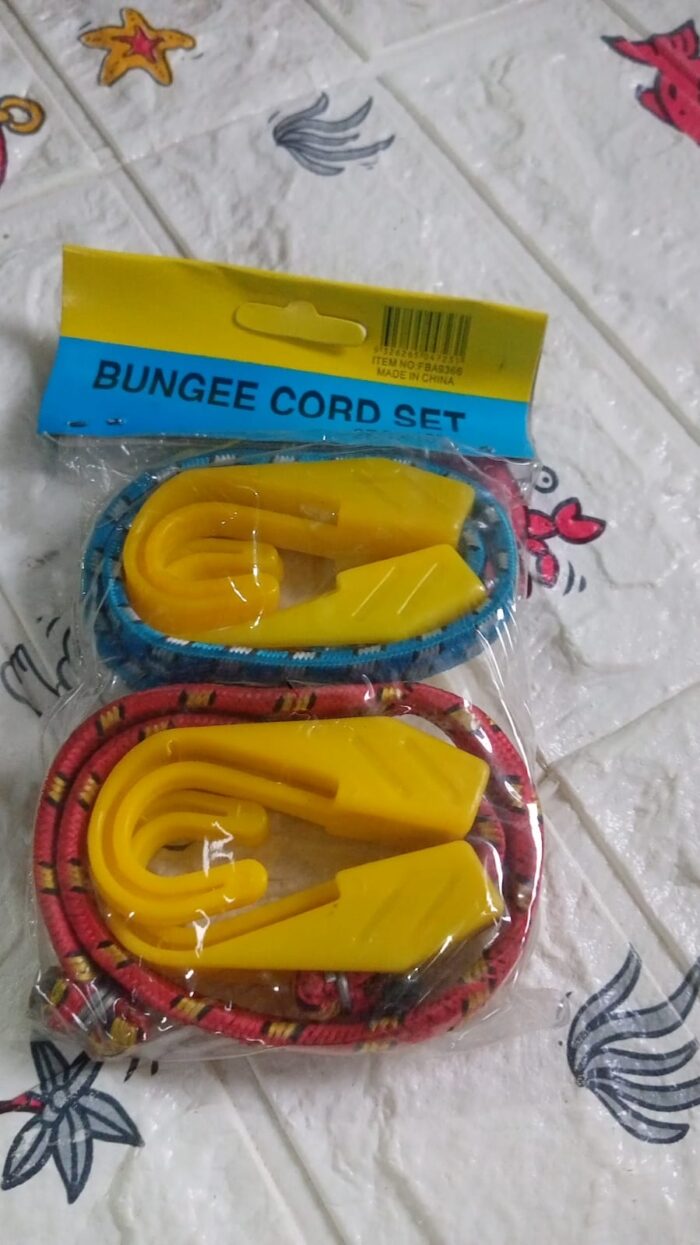 Multipurpose Ultra Flexible Bungee Rope, Luggage Strap, Bungee Cord With And Plastic J Shape Hooks (2 Pc) - Image 7