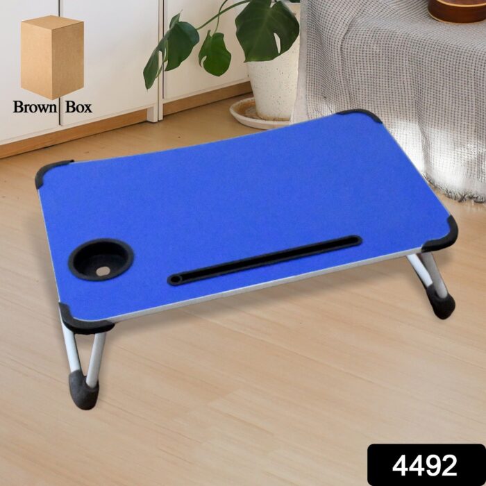Multi-Purpose Laptop Desk for Study and Reading with Foldable Non-Slip Legs Reading Table Tray , Laptop Table ,Laptop Stands, Laptop Desk, Foldable Study Laptop Table - Image 2