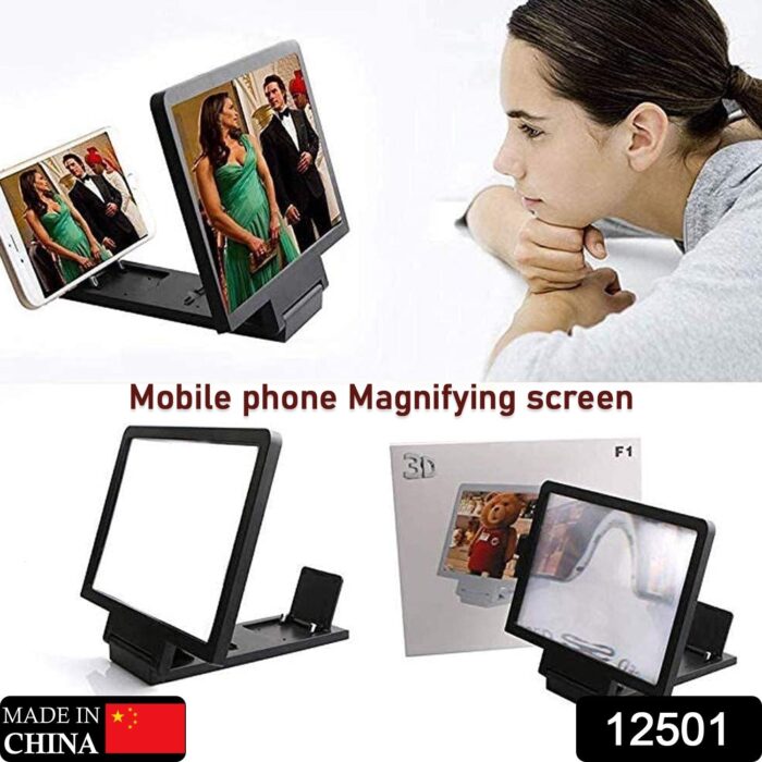 3D Phone Screen Magnifier Video Screen Amplifier Expander Holder Bracket for Mobile Phone Screen Zoom Display (1 Pc) - Image 2