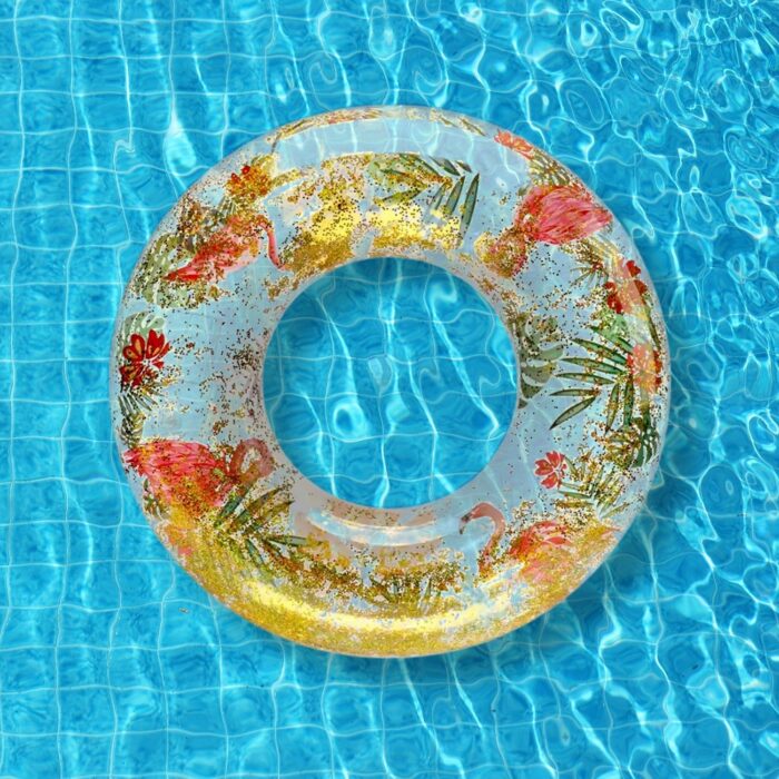 Swim Ring, For children, Conveniently Portable, Feathers, Swimming Ring, For Water Play, For Beaches, Swimming, Summer Vacation, Outdoor Swimming Beach children Pool Water Fun Toys (1 Pc) - Image 5