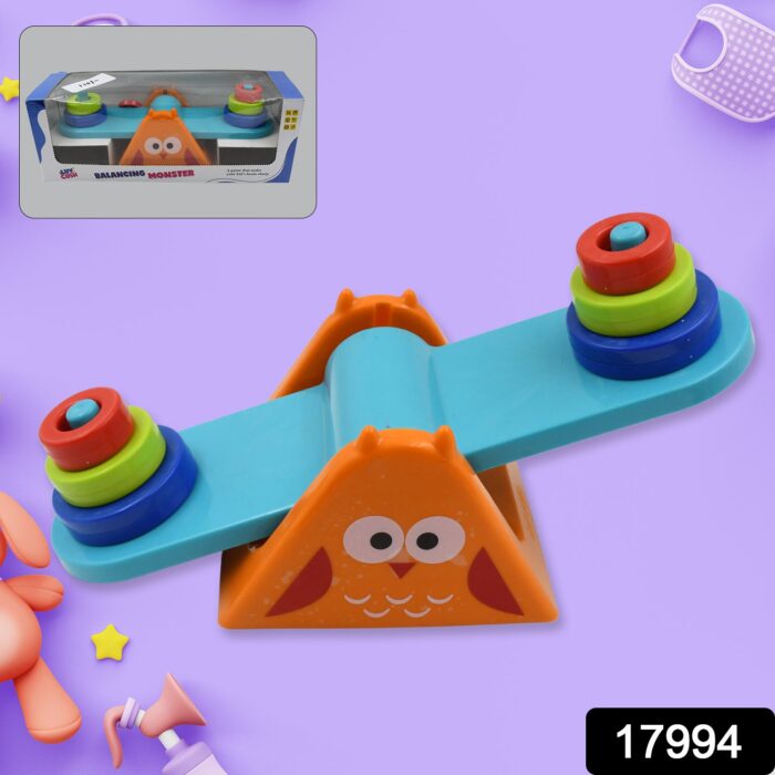 Plastic Kids Weighing Scale Toy, Child Age Group: 4-6 Yrs, Weighing Balance Toy for Colorful Weights Pre-School Learning Game | Education Puzzle Learning for Kids (1 Pc) - Image 2