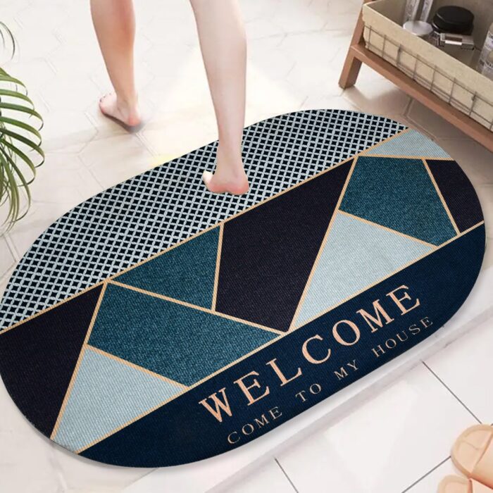 Floor Mat, Bath Mat, Door Mat Floral Pattern, Washable, Non-Slip, Stylish, Design Print Rug Mat, Stylish, Quality, Abrasion Resistant, Soundproofing, Hot Carpet, All Seasons, For Kitchen, Bedroom, Living Room (59x40 Cm) - Image 4