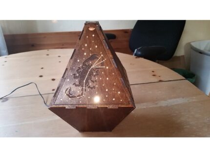 Wooden Slat Table Lamp Design | Modern Laser Cut Lamp | DIY Decorative Ambient Light