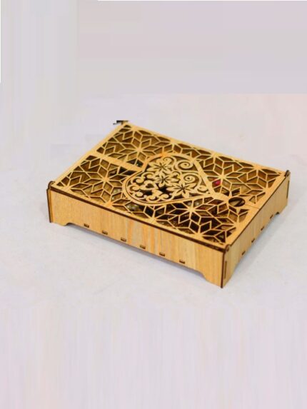 Wooden Multi-Compartment Jewelry & Accessories Organizer Box