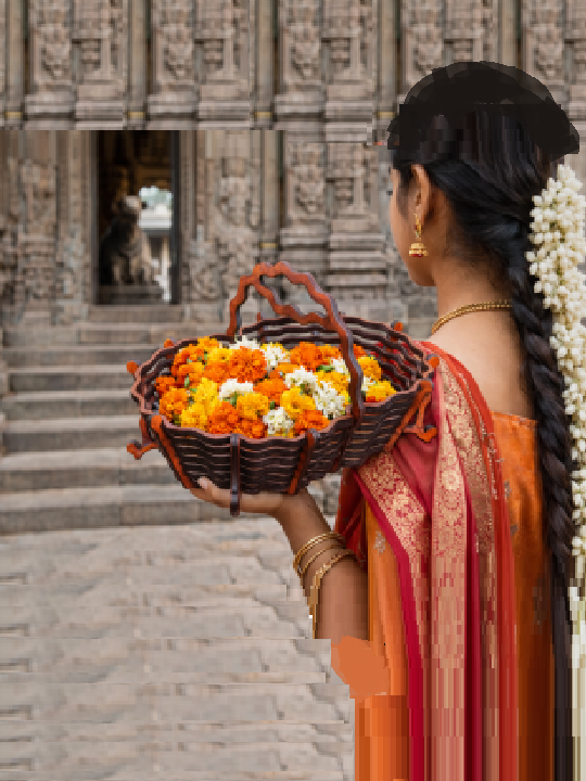 Laser Cut Wooden Basket with Handle | Decorative Storage & Fruit Basket | Handcrafted Tabletop Organizer - Image 3