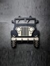 3D Wooden Jeep Wall Décor | Rustic Vehicle-Themed Wall Art