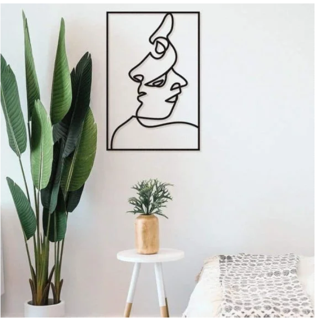 Minimalist Face Line Art Wall Décor | Modern Abstract Wall Art