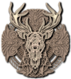 3D Wooden Deer Head Wall Décor | Artistic Layered Wall Art