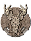 3D Wooden Deer Head Wall Décor | Artistic Layered Wall Art