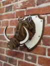 3D Wooden Wild Boar Head Wall Art Decorative Animal Mount for Home Décor