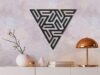 Geometric Triangle Wooden Wall Décor | Modern 3D Abstract Wall Art