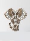 3D Wooden Elephant Wall Décor | Artistic Handcrafted Wall Art