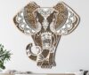 3D Wooden Elephant Wall Décor | Artistic Handcrafted Wall Art