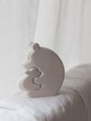 Minimalist Wooden Bear Figurine | Handcrafted Mother & Baby Bear Showpiece | Cute Nursery & Home Décor