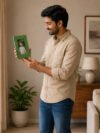 Handmade Green Textured Desktop Photo Frame Eco Friendly Table Picture Frame for Home Office
