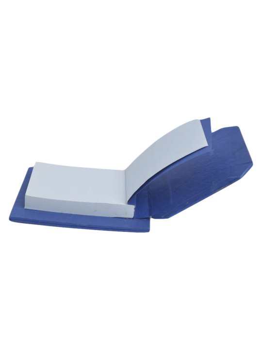 Premium Blue Leatherette Desktop Memo Pad Holder with Tree Print Cover and To-Do Notepad - Image 4