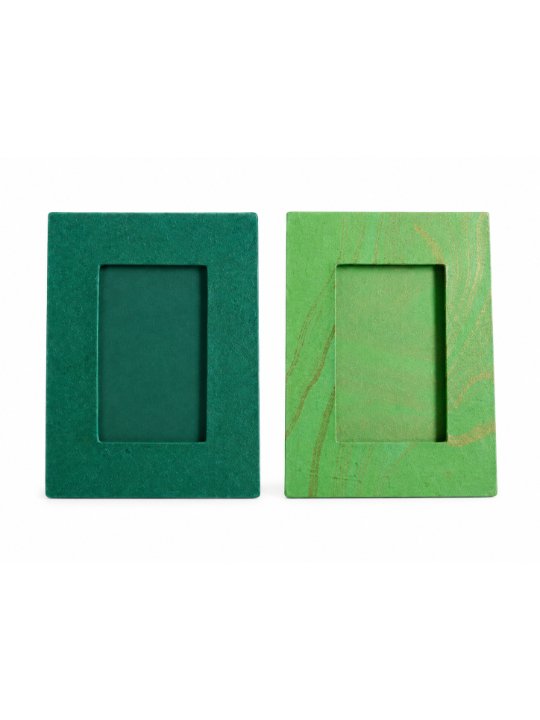 Handmade Green Textured Desktop Photo Frame Eco Friendly Table Picture Frame for Home Office - Image 5