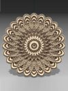 Intricate Layered Wooden Mandala Wall Art | Geometric Floral Mandala Décor | Premium Artistic Home Accent