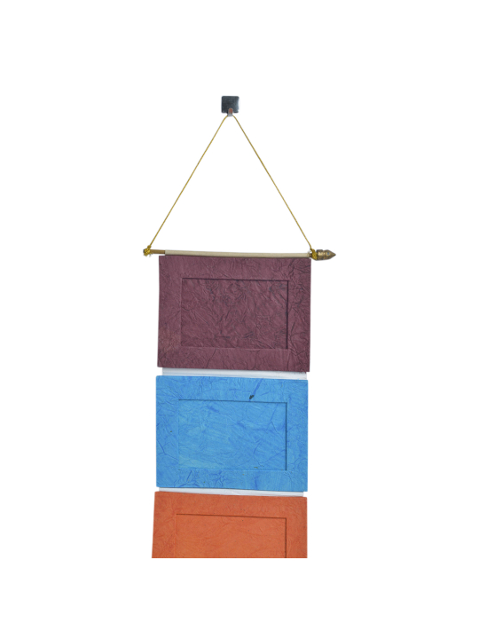 Hanging Multi-Color Paper Storage Organizer with 6 Boxes - Image 3