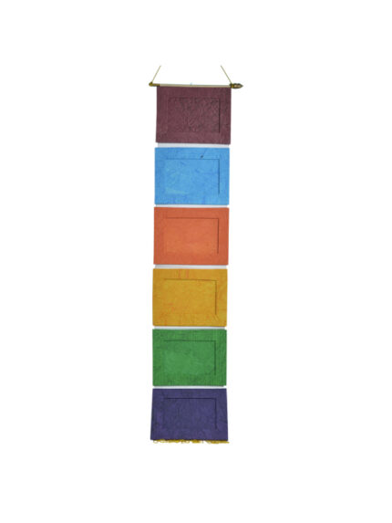 Hanging Multi-Color Paper Storage Organizer with 6 Boxes
