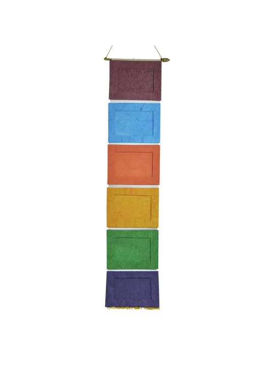 Hanging Multi-Color Paper Storage Organizer with 6 Boxes
