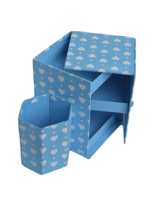 Heart Printed Multi-Utility Paper Storage & Gift Box Set