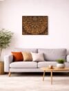 Rectangular Layered Wooden Mandala Wall Art | Laser Cut Geometric Sacred Decor Panel