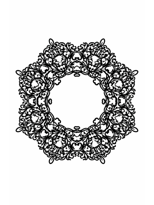 SHIU_Mandala Flower Wall Art1