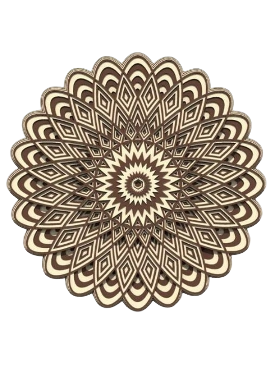 SHIU_Mandala Flower Wall Art1