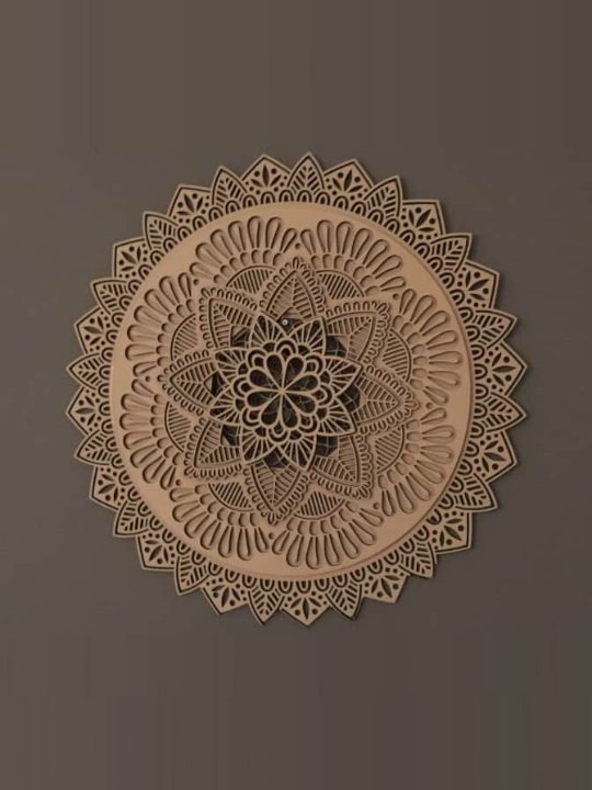 Ornamental Lace Mandala Wall Art | Intricate Floral Mandala Design | Elegant Home & Spiritual Décor - Image 4