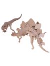 Wooden Stegosaurus 3D Puzzle DIY Model Kit | Educational Craft Toy for Kids
