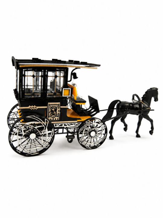 Vintage Horse-Drawn Carriage Miniature Model 2