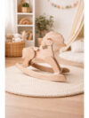 Premium Wooden Rocking Horse for Kids, Handmade Natural Finish Toddler Ride-On Toy Chair