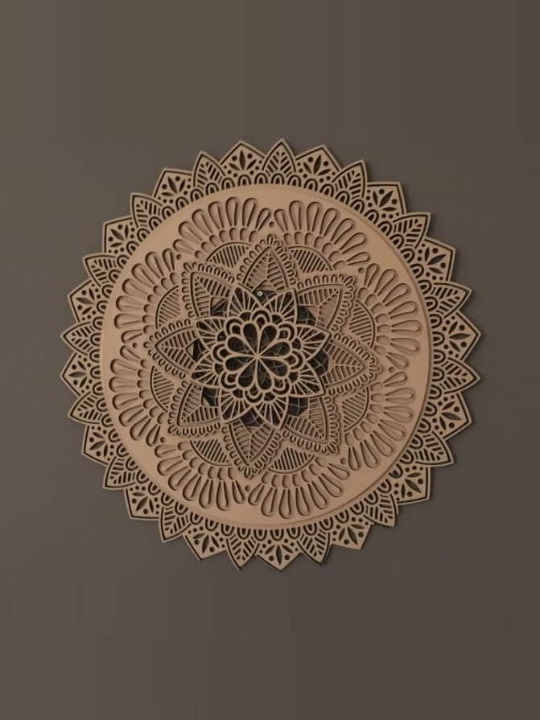 Intricate Wooden Mandala Wall Art | Handcrafted Circular Mandala Décor | Spiritual & Artistic Home Accent