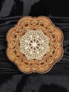 Layered Wooden Mandala Wall Art | Handcrafted Floral Mandala Décor | Spiritual & Artistic Home Accent