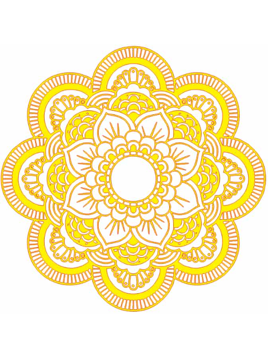 Floral Mandala Wall Art | Decorative Lotus Mandala Design | Spiritual & Artistic Home Décor