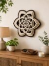3D Wooden Mandala Wall Art | Handcrafted Laser Cut Decorative Home Décor Accent Piece