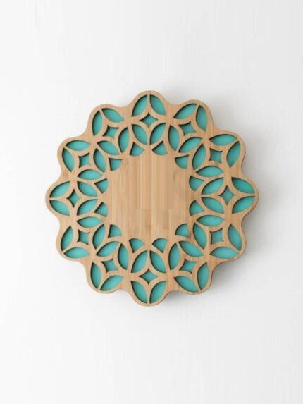 Modern Wooden Mandala Wall Art | Laser Cut Geometric Boho Decor | Silent Decorative Home Accent Piece