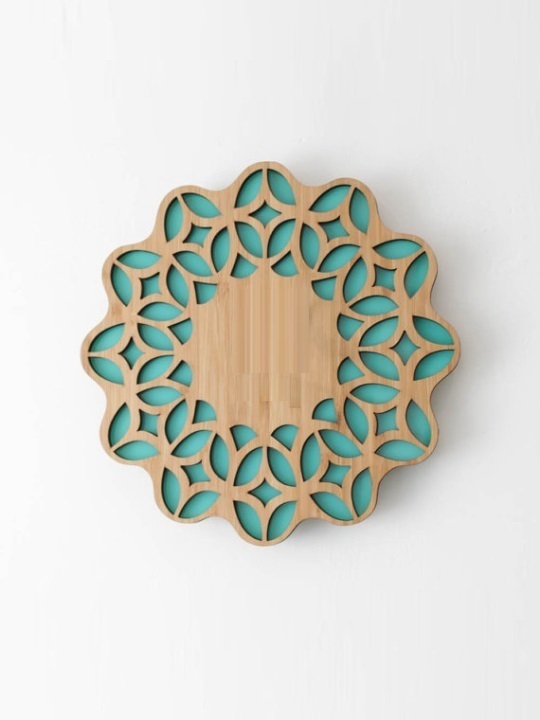 Modern Wooden Mandala Wall Art | Laser Cut Geometric Boho Decor | Silent Decorative Home Accent Piece