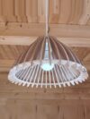 Modern Wooden Table Lamp Elegant Warm Accent Light for Bedroom Living Room Study Contemporary Home Decor India Handcrafted Natural Wood Gifting