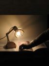 Handmade Wooden Ambient Lamp Elegant Warm Table Light for Bedroom Living Room Dining Area Home Decor Unique Artisan Gift India Natural Wood