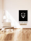 Lion Face Wall Art Decorative Animal Frame for Modern Home Interior Décor