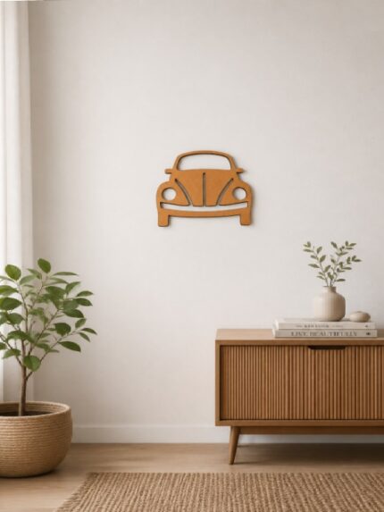 Vintage Car Wooden Wall Art Decorative Vehicle Hanging for Modern Home Décor