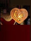 Modern Decorative Wooden Lamp Elegant Premium Warm Light for Home Bedroom Living Room Study Office India Handcrafted Natural Wood Artisan Gifting