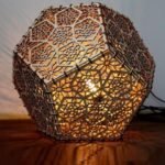 Elegant Handcrafted Wooden Decorative Table Designer Lamp | Accent Light for Bedroom, Living Room, Study Room