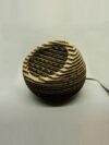 Contemporary Handcrafted Wooden Decorative Lamp Elegant Warm Home Accent Light for Bedroom Living Room Study India Natural Wood Artisan Gifting