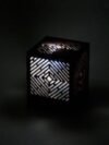 Geometric Concentric Diamond Cube Lamp | 3D Wooden Puzzle Night Light & Ambient Desk Accent