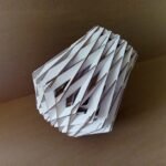 Origami Lattice Wooden Lampshade | Origami-Inspired Geometric Pendant Light Shade for Contemporary Home Decor